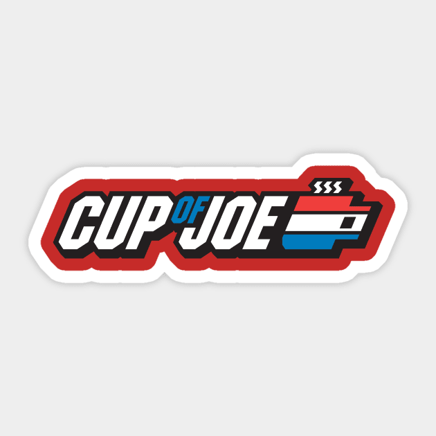 Cup of GI JOE coffee Sticker by stayfrostybro